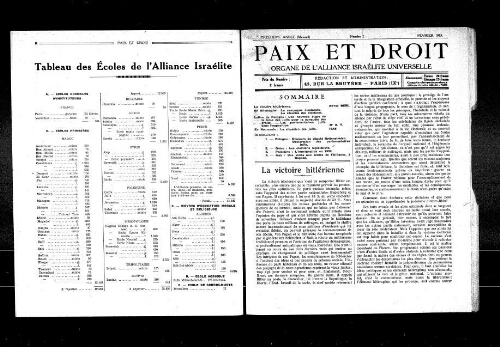 Paix et Droit.  (01/02/1933)